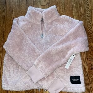 Calvin Klein Light Pink Fluffy Sherpa